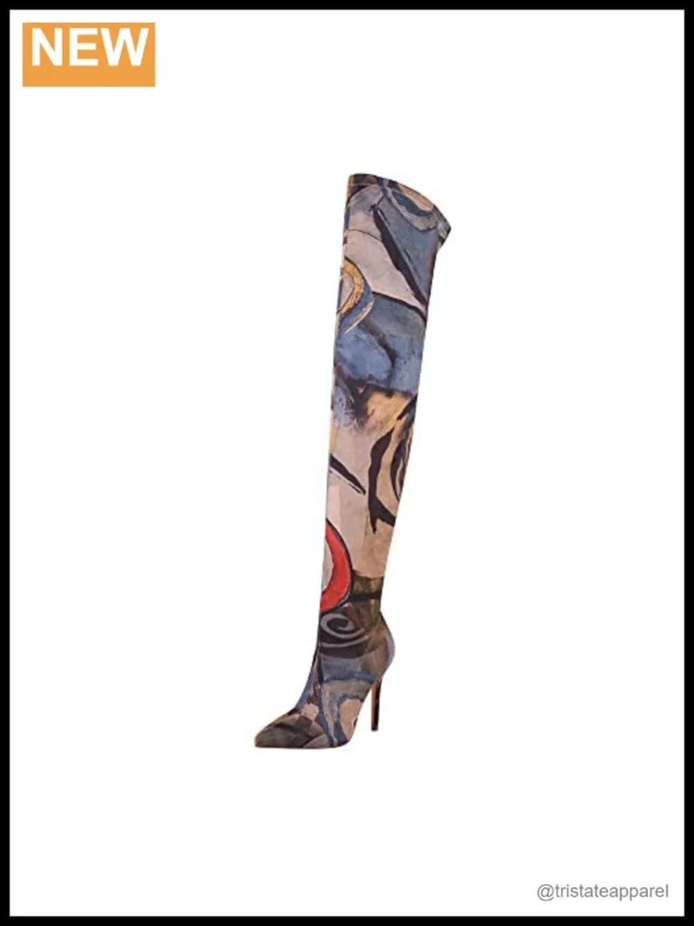 Stretchy Thigh High Boots Pointed Toe Stiletto Heel Over Knee Boots